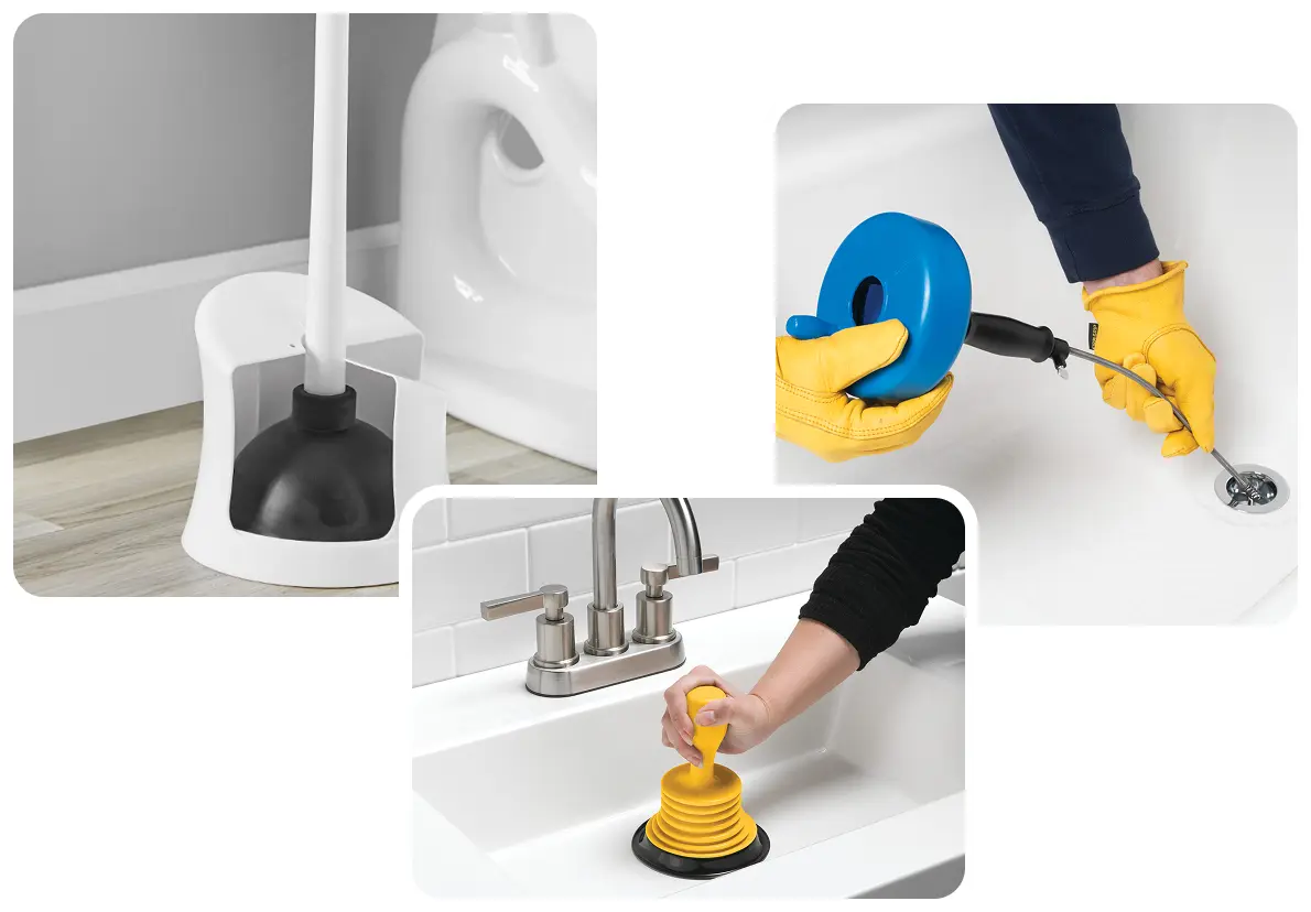 Collage of examples of Plumb Craft Products